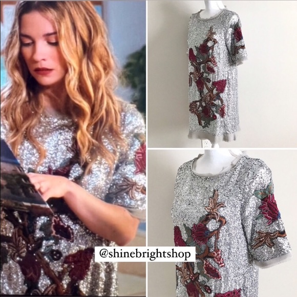RARE ASO Alexis Rose in Schitt’s Creek Embroidered Sequin Dress NWT - Picture 5 of 16